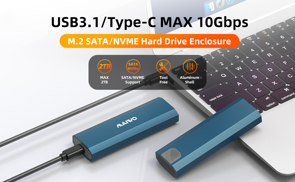 m.2 nvme sata ssd to usb adapter external reader