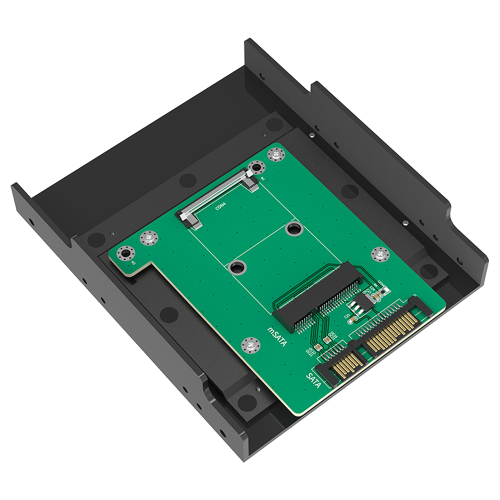 MAIWO KT006B mSATA to SATA Expansion Card, mSATA SSD to 3.5" SATA Hard Disk Convertor Adapter C